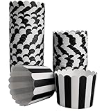 Avernest 50 moldes de papel para magdalenas de color negro