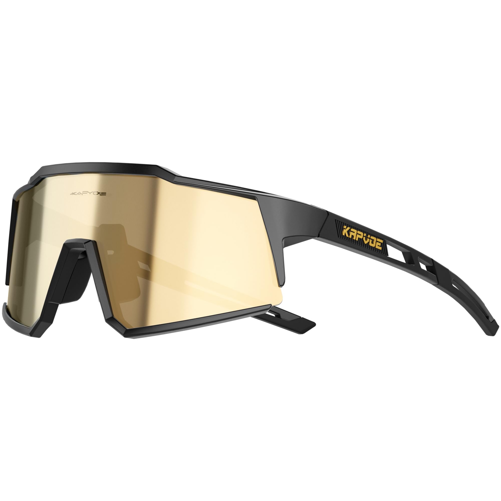 KAPVOE Lunette de Cyclisme Polarisées Homme Femme 1 lentille ou 4 lentilles interchangeables Tr90 Cyclisme Lunette VTT K9022