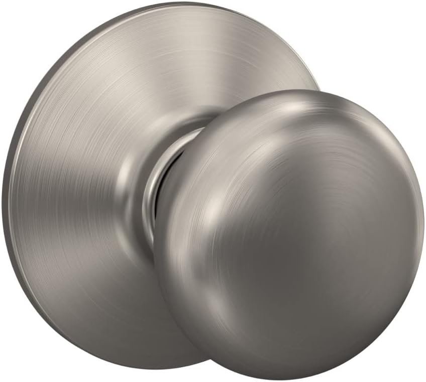 Schlage F10PLY619 Plymouth Passage Knob, Satin Nickel