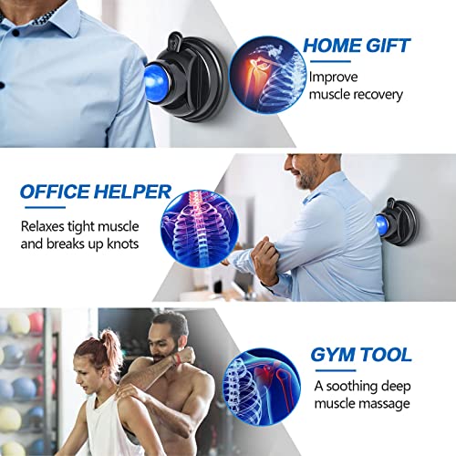 Wandiory Massage Ball, Mountable Muscle Massage Roller For Pain Relief, Suction Cup Self Back Massager Roller And Trigger Point Massager To Relieve Muscle Knots, Hands-Free - 2 Balls #TOP5