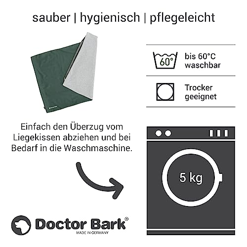 Doctor Bark Country Kissen Cover - Überzug Für Country Hundekissen XL - Flauschige Fleece-Liegefläche - Waschbar - GreenLabel (Cover - XL, Grün)