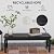 Outsunny 47" Outdoor Bench, 2-Person HDPE All-Weather, Backless, Black