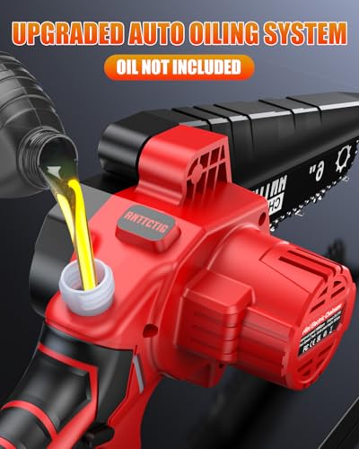 Anttctig Upgraded Version) Mini Chainsaw 6 Inch Cordless thumb #2