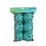 Bandit Sports Popper Plastic Baseballs, Made of Impact-Resistant and Rebounding Material, Perfect Practice Baseballs & Hitting Ball Training (6 Baseball Training Balls, Popper Balls)