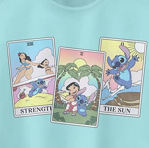 Junior's Lilo & Stitch Family Tarot Cards Racerback Tank Top - Cancun - Me - image 2