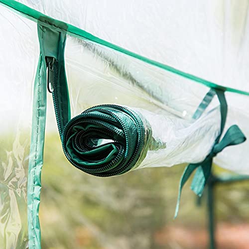 Cubierta de plástico para invernadero – Cubierta para invernadero | Cubierta para invernadero de tomate | Película de repuesto impermeable de PVC transparente | 143 x 73 x 195 cm