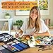 106 PCS Art Supplies Sketching Kit, Pro Drawing Pencils with 3-Color Sketchbook, Coloring Book, Colored Graphite Charcoal Watercolor & Metallic Pencils, Drawing Supplies Gifts for Artists Adults