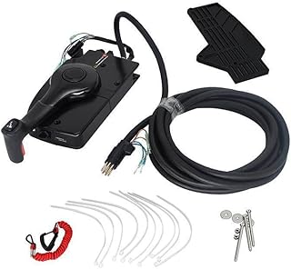 Boat Motor Side Mount Control Box with 8 Pin Right Hand 881170A15 Compatible with Outboard Engine PT