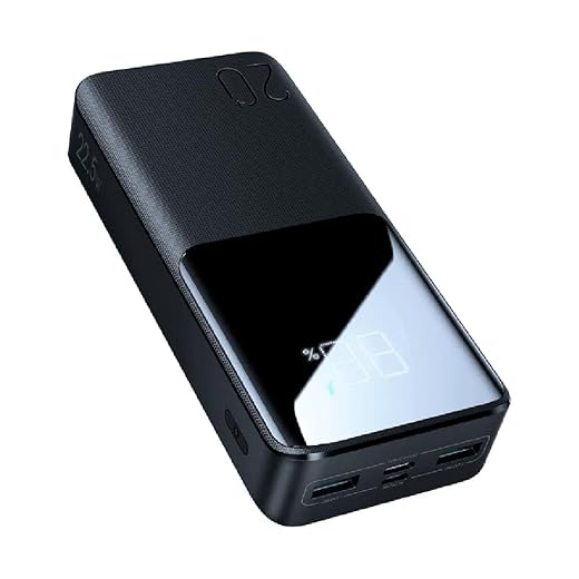 Joyroom JR-QP192 Power Bank 20000mAh 22.5W – Black LCD Display | 2 Inputs & 3 Outputs | Charge 3 Devices USB-C Fast Charging Portable Charger | 12 Months Warranty