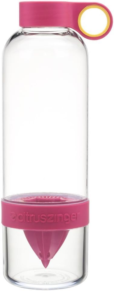 One Infuser 28oz Water Bottle with Infuser Recipes for Health, Detox, and Fitness