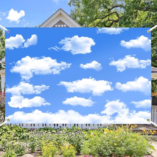 Fondos Fotos Nubes Cielo Azul 7x5 FT Decoración miniatura 2