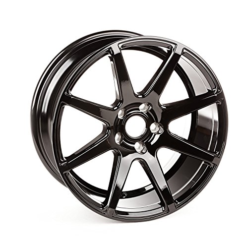 Rugged Ridge TREK 8 Wheel Gloss Black Painted Finish (17 x 8. inches /5 x 110 mm, 30 mm Offset)