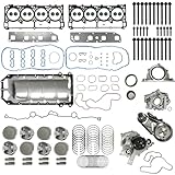 5.7 Hemi Rebuild Overhaul Kit with Pistons Water Pump & Oil Pump Fit for Ram 1500 Chrysler 300 Jeep Grand Commander Cherokee Dodge Durango 5.7L 2005-2008#HS26284PT