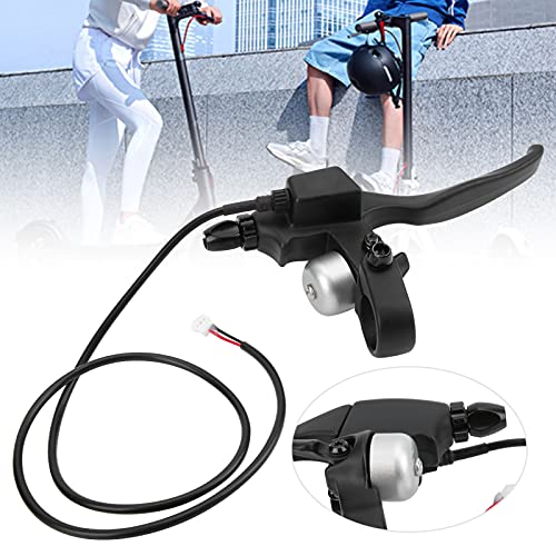 Vgeby Bicycle Brake Lever, 8.5In Electric Scooter Handlebar Brake Level Aluminum Alloy Bicycle Brake Handle Replacement With Bell Scooter Handbrake With Bell #TOP1