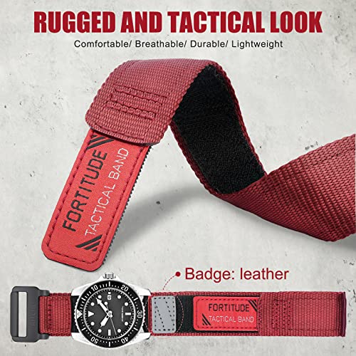 Ritche Nylon Sport 22Mm Quick Release Watch Band For Men Women,Replacement Sekio Watch Bands Red #TOP1