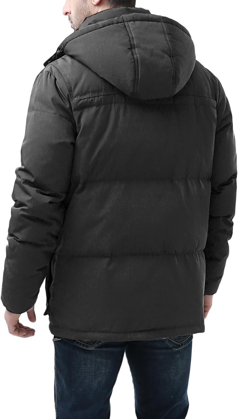 BGSD Men Connor Hooded Waterproof Toggle Down Parka Winter Coat