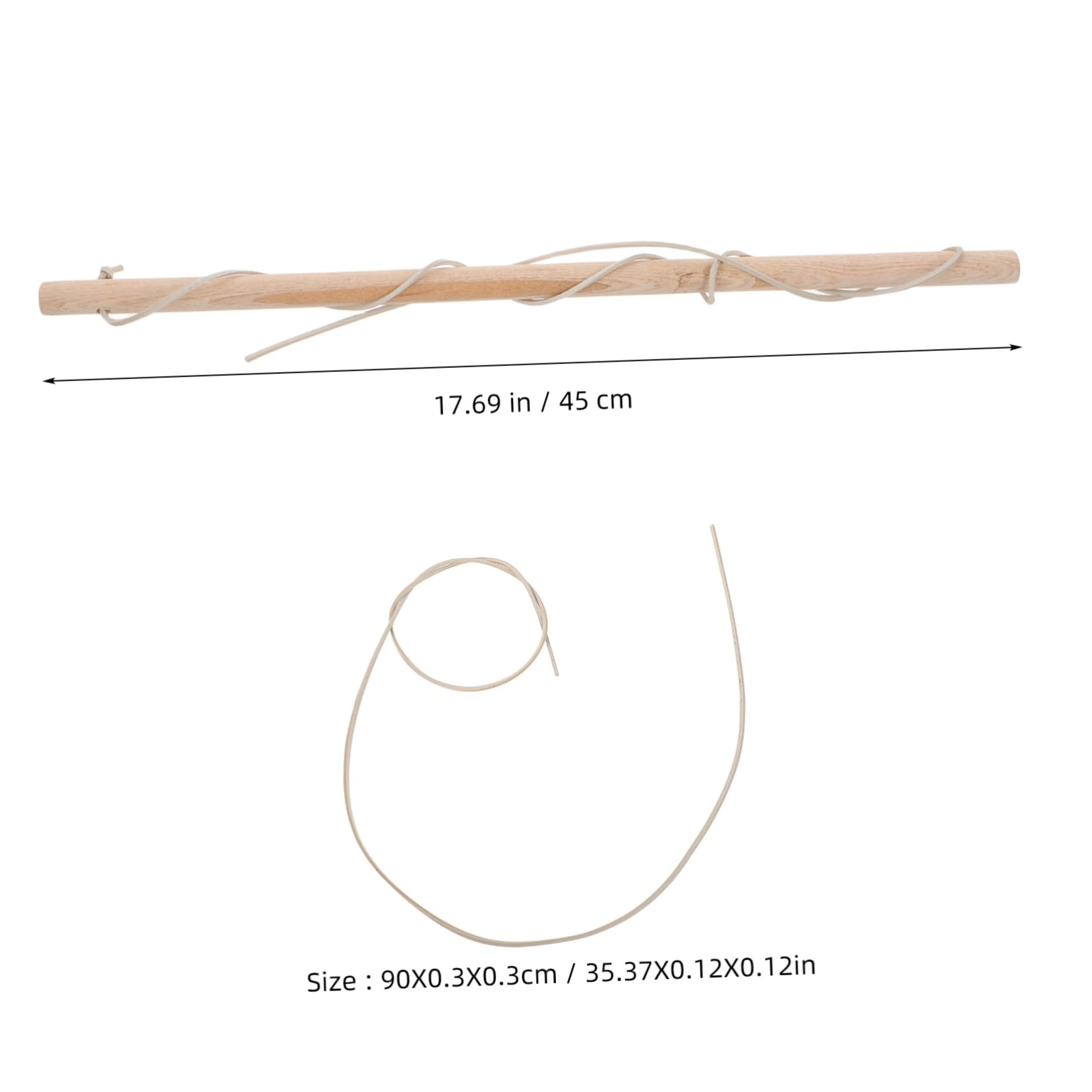 Yardwe Spinning for Elderly Sensory Natural Wood with Resilient String Easy for Coordination Improvement for Birthday Parties
