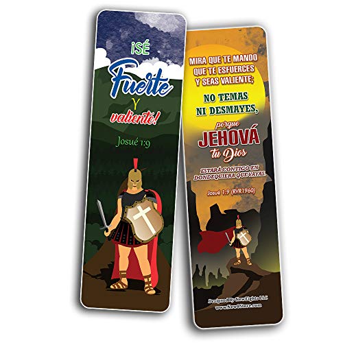 Spanish Armadura de Dios Armor of God Bookmarks (12-Pack) - Thanksgiving Christmas Rewards Encouragement Gift for Adults Men and Women