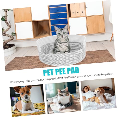 VANZACK Fio De Algodão Rattan Ninho De Gato Cama De Gatos Camas De Gato Pequeno Filhote De Cachorro