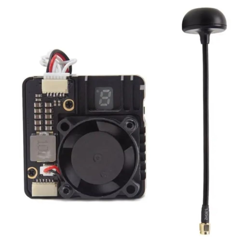 56CH Long Range Video Sender mit CNC Kühlkörper Fit for TX2501 5,8G 2,5 W FPV Racing Drone Teile(2.5W VTX 5.8g antenn)