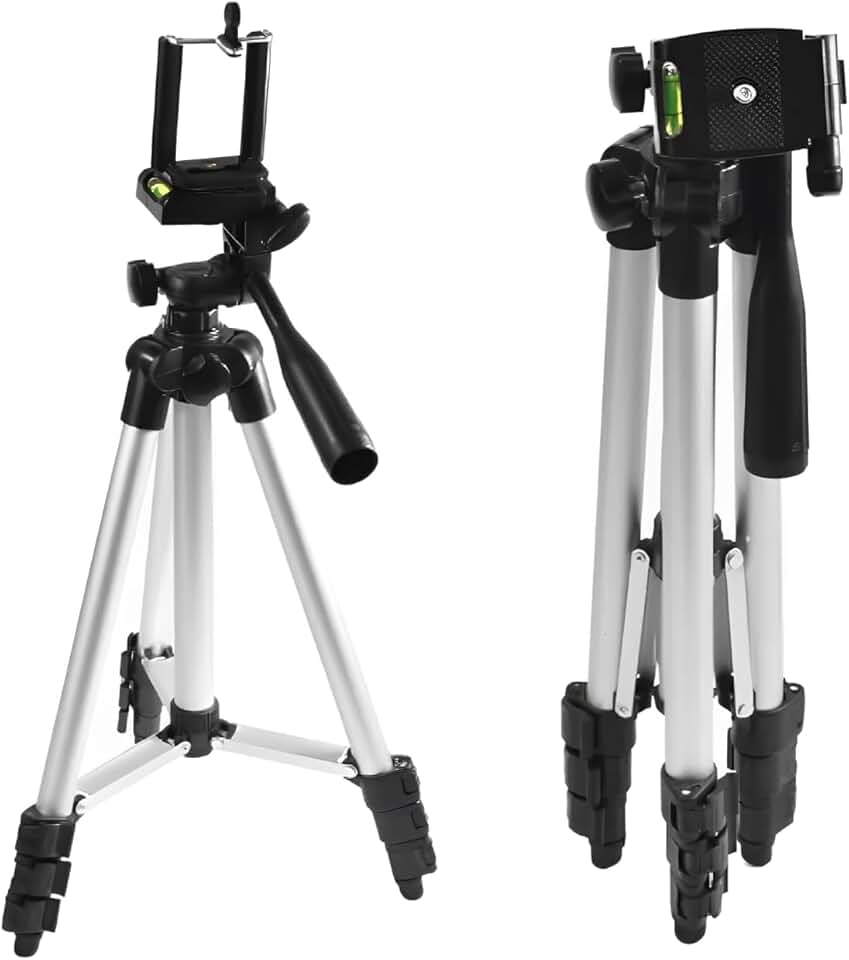 Tripé Profissional Universal Para Celular e Câmera 1,3M Tripod Pedestal Com Regulagem