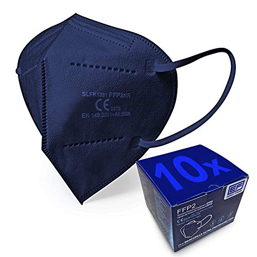 ENERGY FUSION Masques de couleur FFP2, homologués, certification CE, haute efficacité de filtration (10-BLUE) Cover