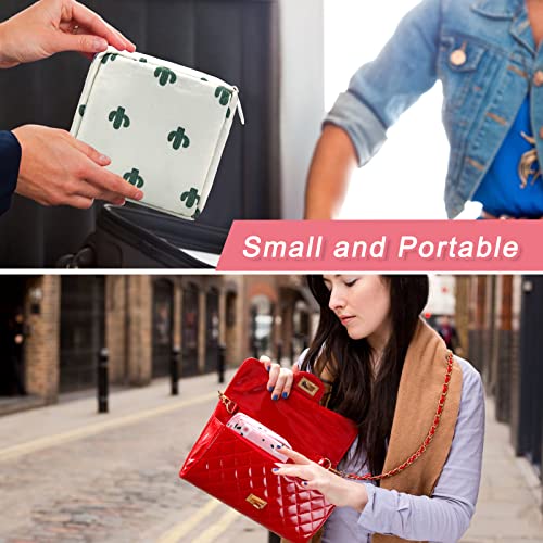 Image of 4 Pieces Sanitary Napkin Storage Bag, Menstrual Pad Pouch | Portable, Nylon Oxford Cloth With Zipper, Sanitary Pad Period Pouch for Women Ladies