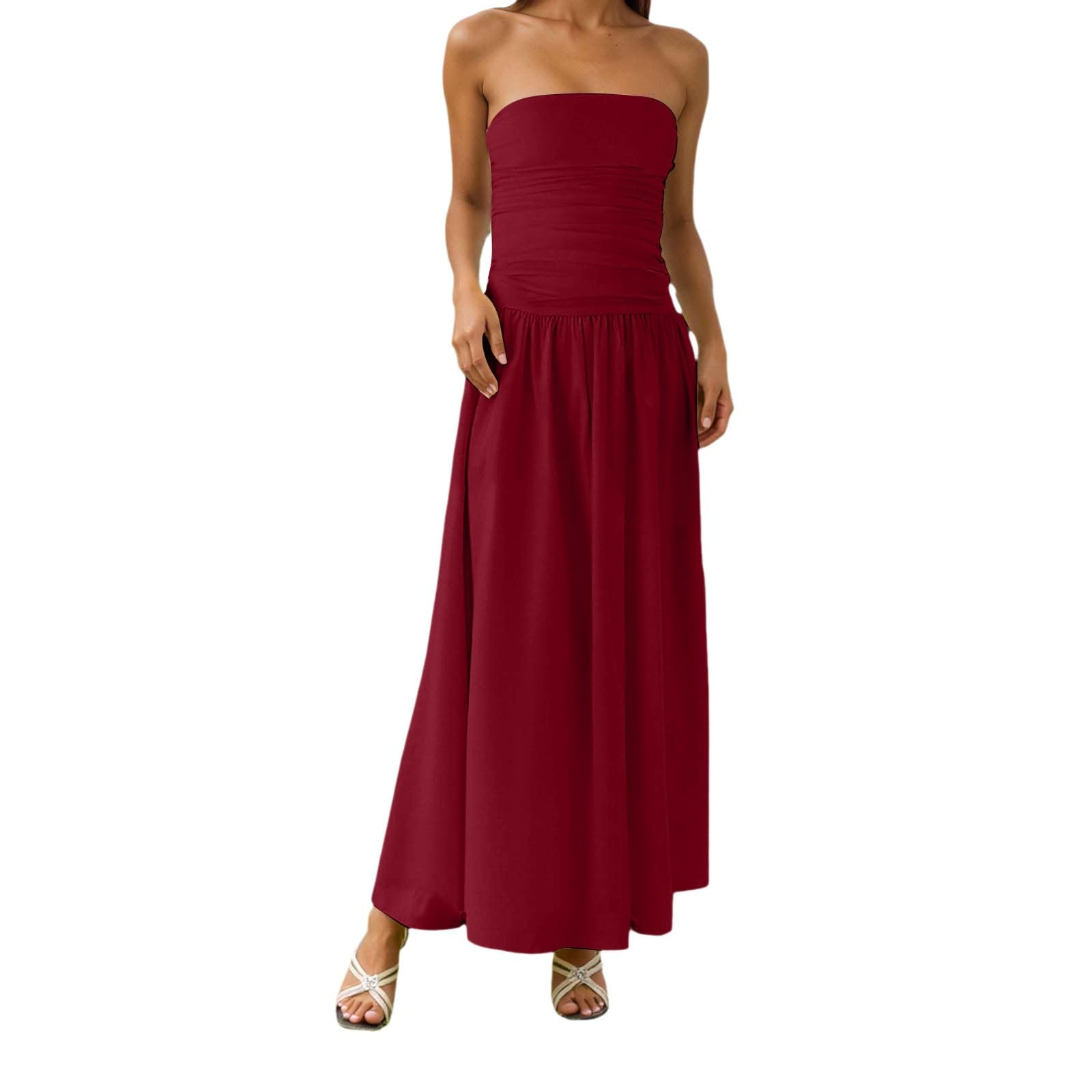 Robe longue bohème chic d'été pour mariage et cocktail chic
