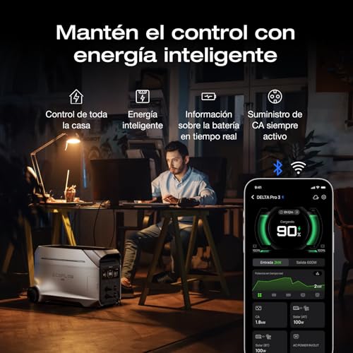 Miniatura 8 de Estación De Energía Portátil Ef Ecoflow Delta Pro 3, Batería Lfp De 4096 Wh, Ampliable A 12 Kwh, Salida De Ca De 230 V Y 4000 W, Generador Solar Para Uso Doméstico, Para Acampar, Caravanas