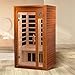 Dynamic Saunas Barcelona 1- to 2-Person Low EMF FAR Infrared Sauna with Red Light Therapy & Bluetooth Speakers | Personal Indoor Dry Heat Sauna for Home & Gym – Made from Canadian Hemlock