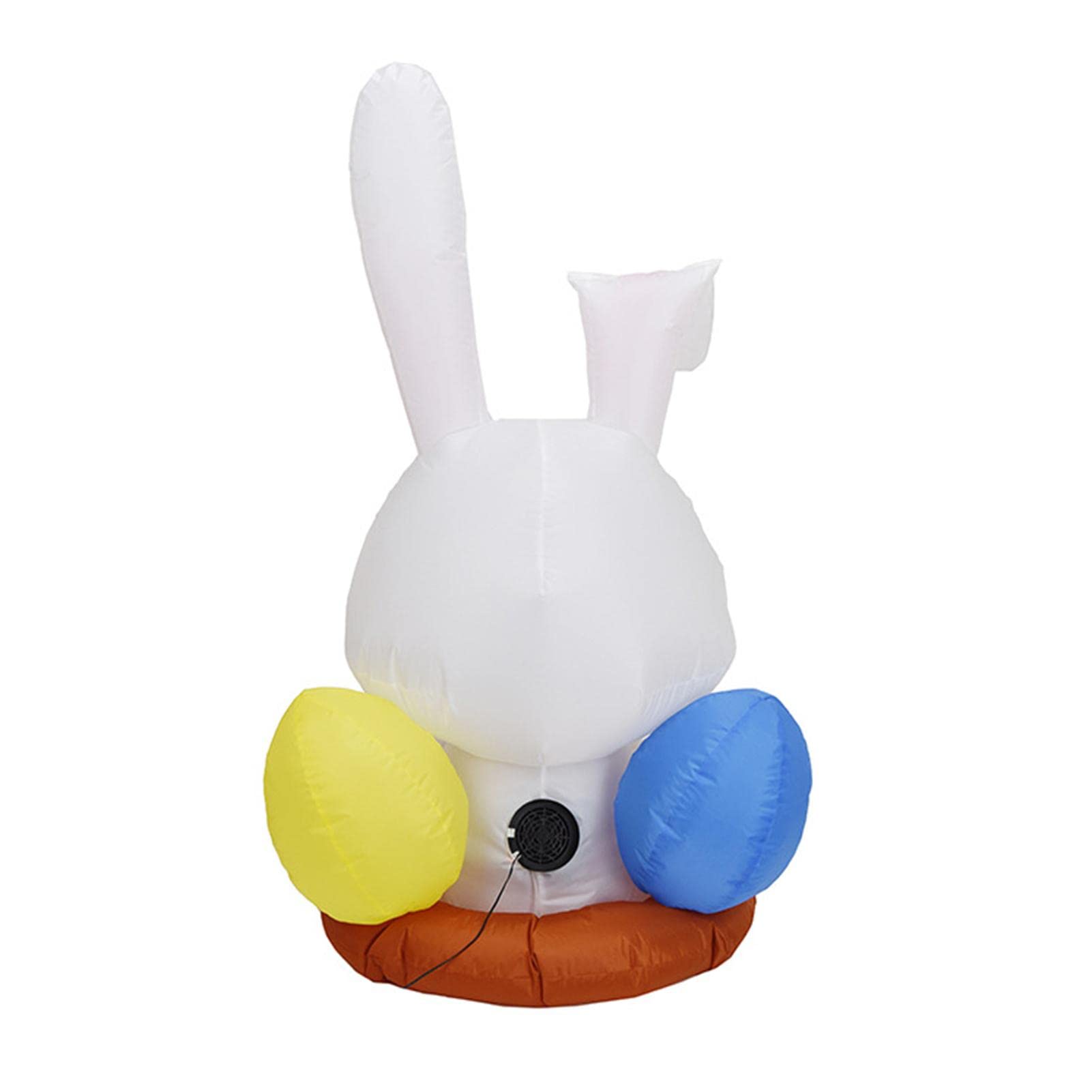 Decorazione pasquale gonfiabile, 1,9 m, coniglietto pasquale gonfiabile con luci a LED, per esterni, vacanze, prato, cortile, decorazione pasquale gonfiabile per esterni