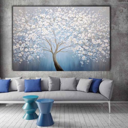 Arbre de vie bleu tableau sur toile pour harmoniser votre maison