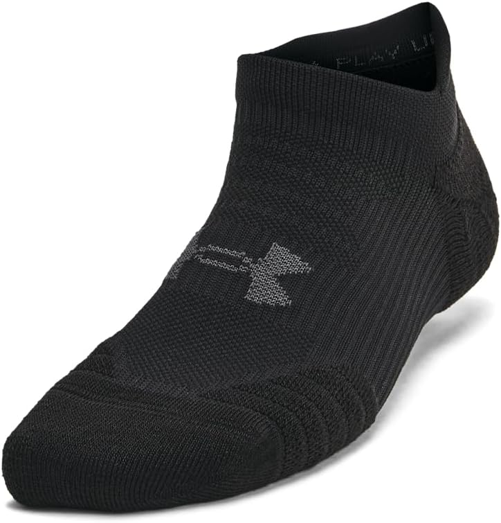 Under Armour womens Play Up No Show Socks 3 Pack - Image 4