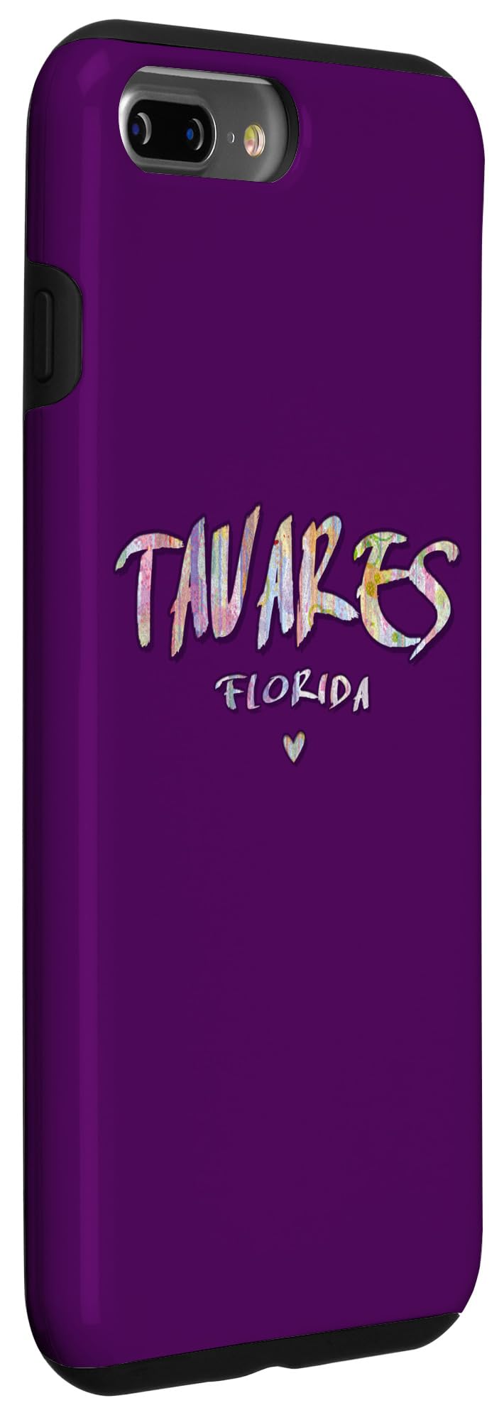 iPhone 7 Plus/8 Plus Tavares Florida - Tavares FL Watercolor Logo Case - Image 3