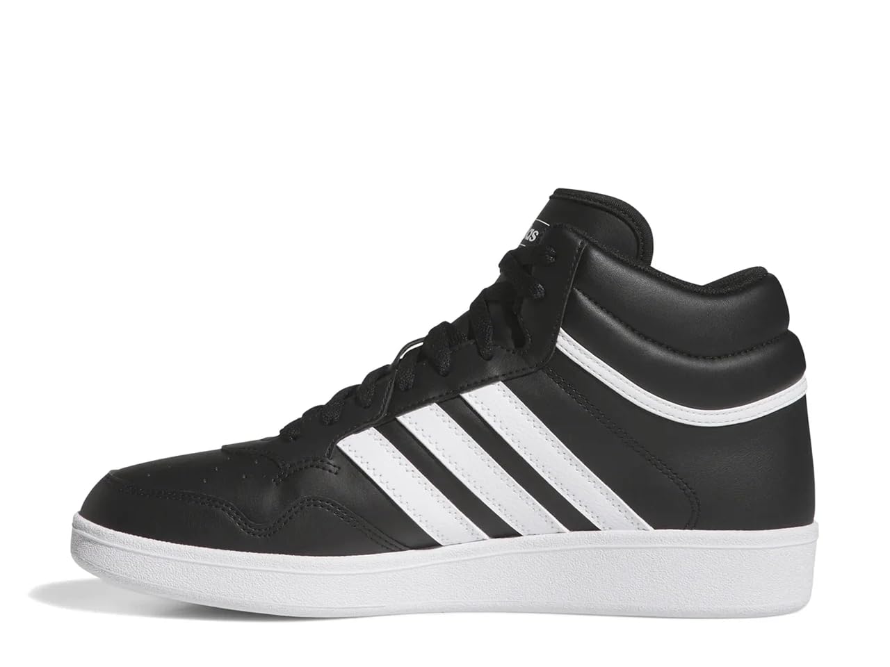 adidas Unisex Hoops 4.0 Mid Top Basketball Shoes Sneaker, Black/White/Black, 12 US Men