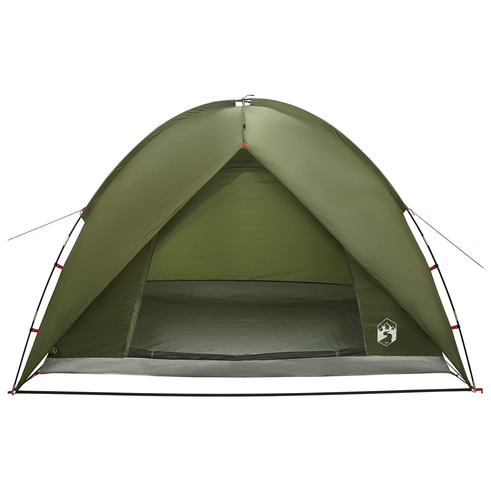 Campingzelt, Kuppel, Grau und Orange, wasserdicht