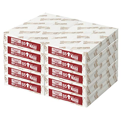 プラス コピー用紙 B5 5000枚 (500枚×10冊) 56-002×10