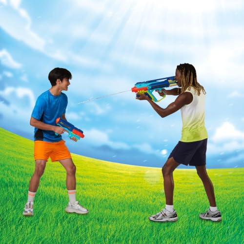 Nerf Super Soaker Power Drench XL Wasserblaster mit innovativer Druck-Ladestation (inkludiert) mit Zwei starken, impulsiven Spritzmodi, Wasserspielzeug für Kinder ab 8 Jahren