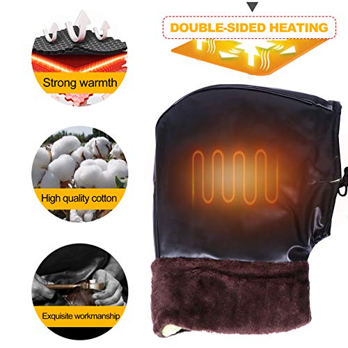 Vicasky luvas de guidão para motocicleta moto moto neve luvas guidão à prova de vento capas para gui