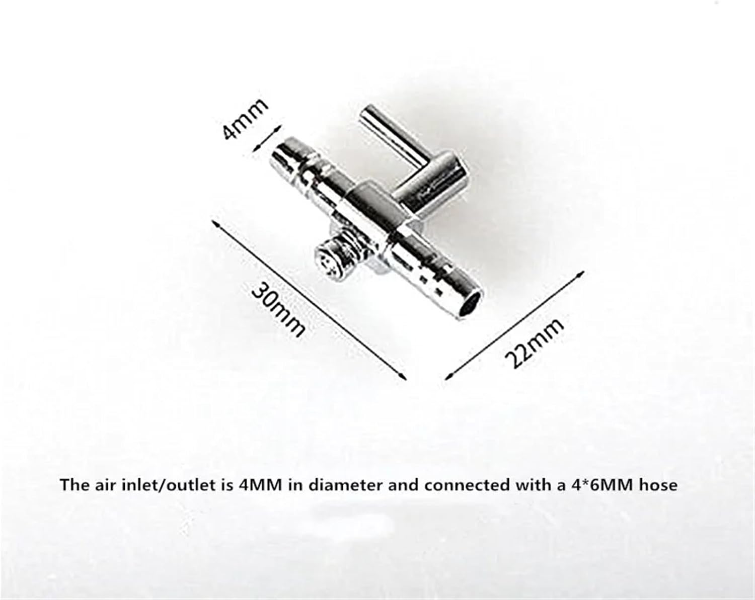 2/10pcs Stainless Steel Aquarium Tank Air Pump Flow Tube Pipe Line Control Valve Accessories Fish(1 Way,10PC)