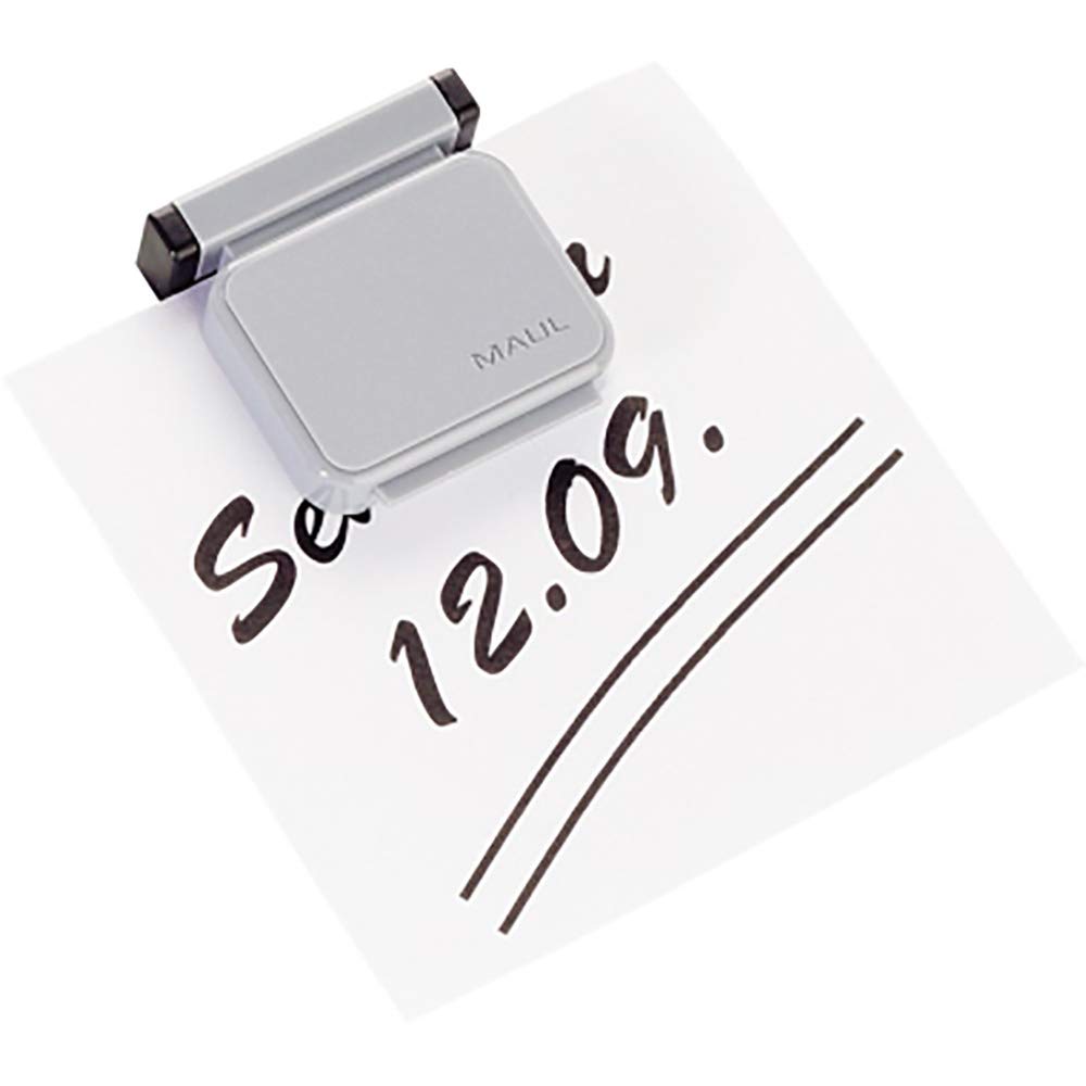 MAUL Magnetclip blau 10er Set selbstklebend für Notizen