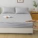 NINGHOME Colchón acolchado, 100 x 200 pulgadas, protectores de colchón acolchados para cama doble, funda de colchón con acolchado y cinturón elástico de 360°, experiencia de ropa de cama de hotel