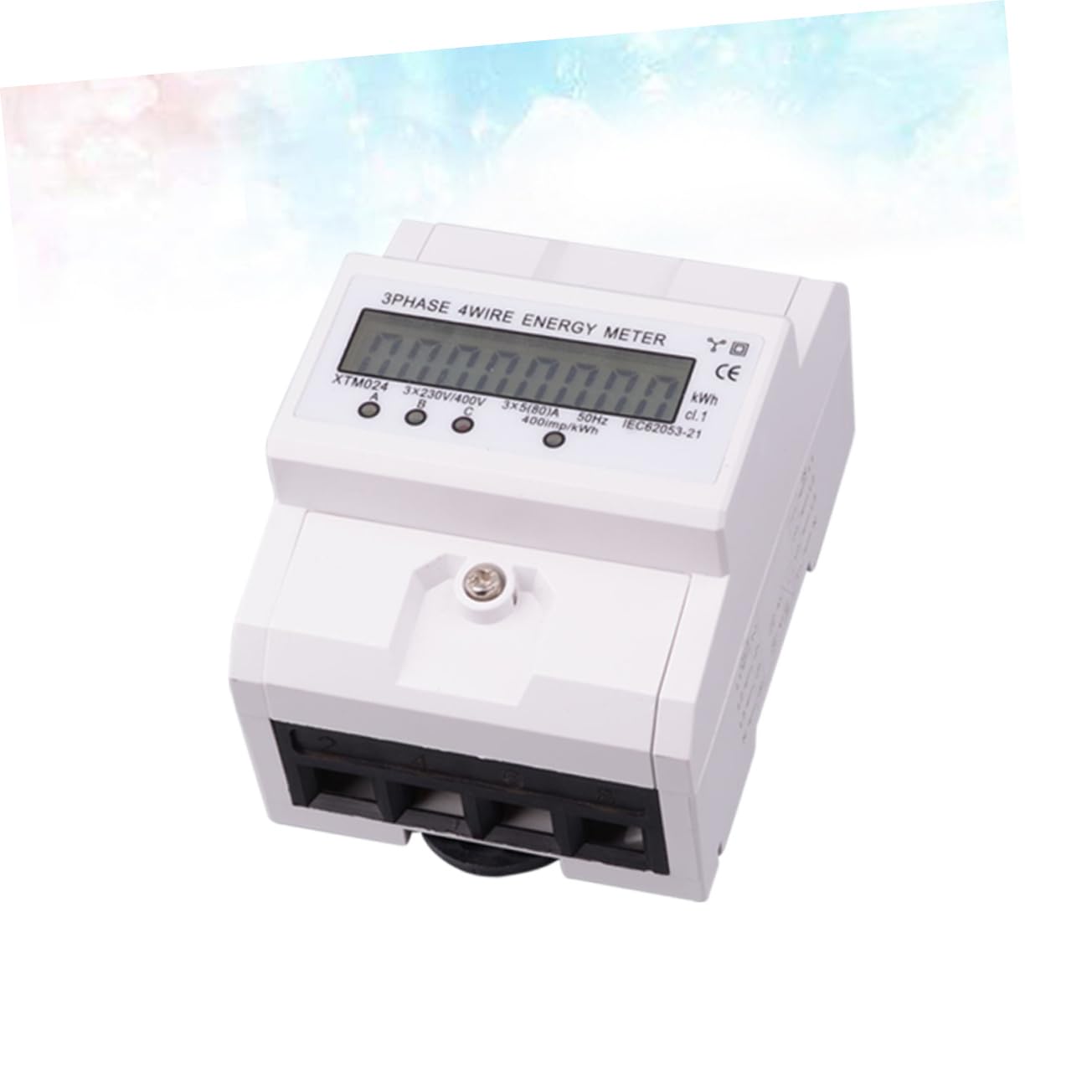 CHILDWEET 100a Wire Energy LCD Display Rail Watt-Hour for Accurate Voltage Measurement Easy Installation for Electricians