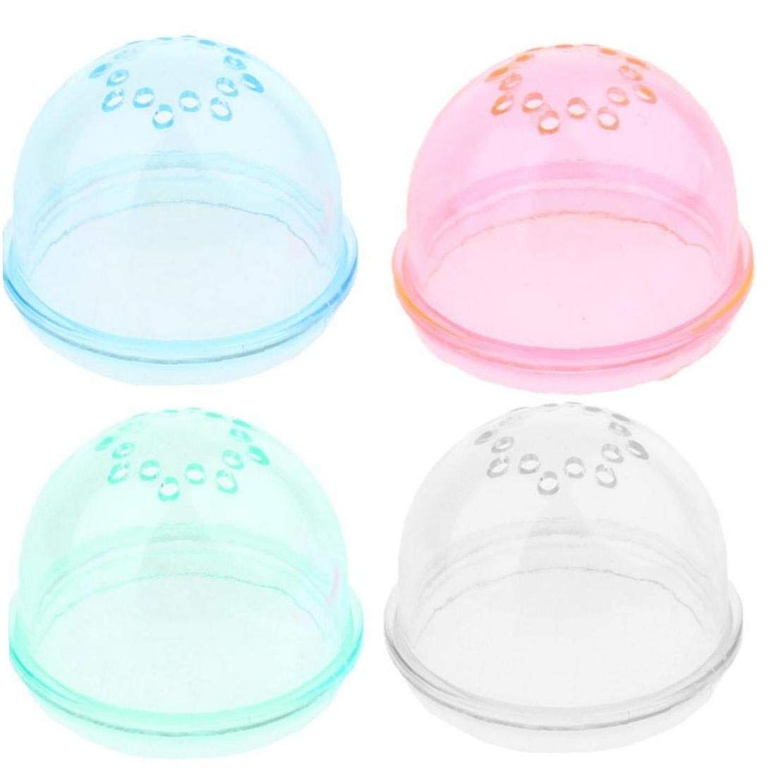 Casecover Random 4Pcs Hamster Tunnel External Tube Stopper Plug End Cap Diy Cage Baffle Accessories Color