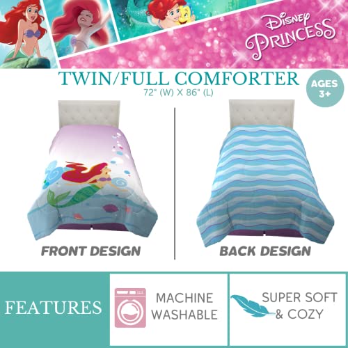 Franco The Little Mermaid Ariel Kids Bedding Soft Microfiber Comforter, Twin/Full, (Official Licensed Disney Product) #TOP1