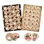 48 Christmas Stickers, Brown