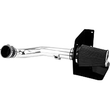Cold Air Intake Kit Fit for Sierra 1500/Silverado 1500 09-13 4.8L,Yukon XL 1500/Suburban 1500 09-14 5.3L,Avalanche 09-13 5.3L,Yukon/Tahoe 09-14 4.8L Aluminum Tube w/Heat Shield Filter Black