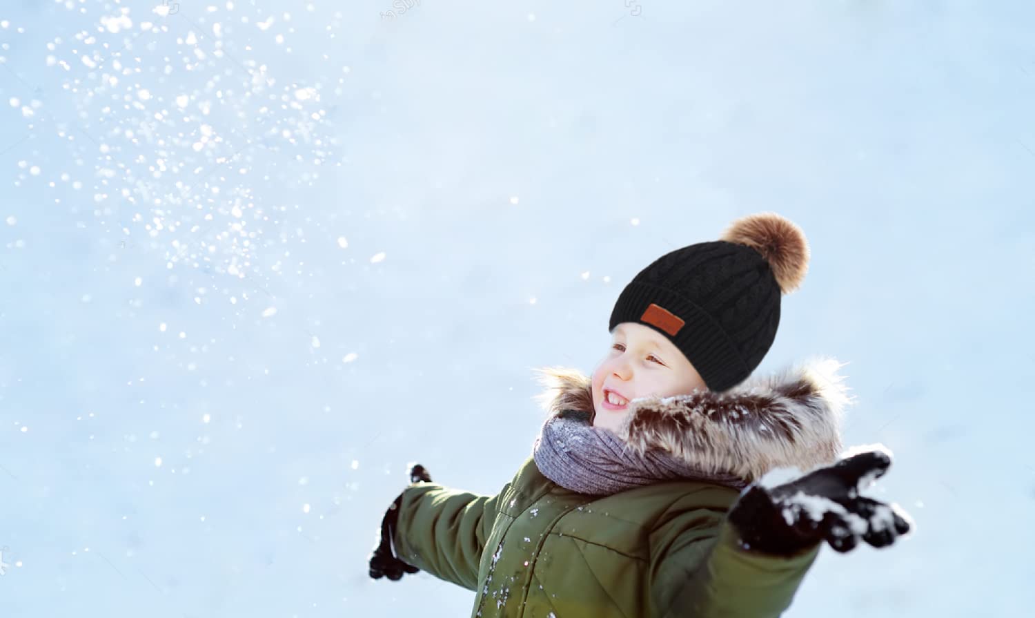 3 en 1 Conjunto de Gorro, Bufanda y Guantes para Niños y Niñas - Set Beanie Invierno Sombrero de Punto