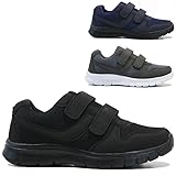 Men's Non-Slip Memory Foam Running Shoes - Wide Fit Walking & Running Trainers | Lightweight, Comfortable Gym (Black, UK Footwear Size System, Adult, Men, Numeric, Wide, 10)