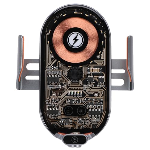 Alomejor Cargador Inalámbrico para Automóvil Cargador Magnético para Automóvil con 15 W Inalámbrico y 66 W con Cable de Carga Rápida PC ABS Soporte de Ventilación de Aire con Sujeción Automática para
